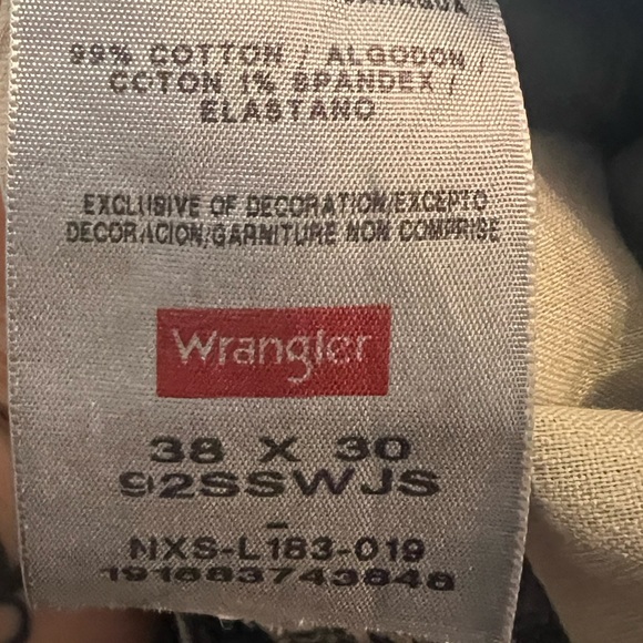 Wrangler Slim Straight Jeans, Medium Wash, 38x30 - Picture 2 of 6